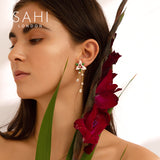 Sahi Enchanting Garden Dangling Earrings