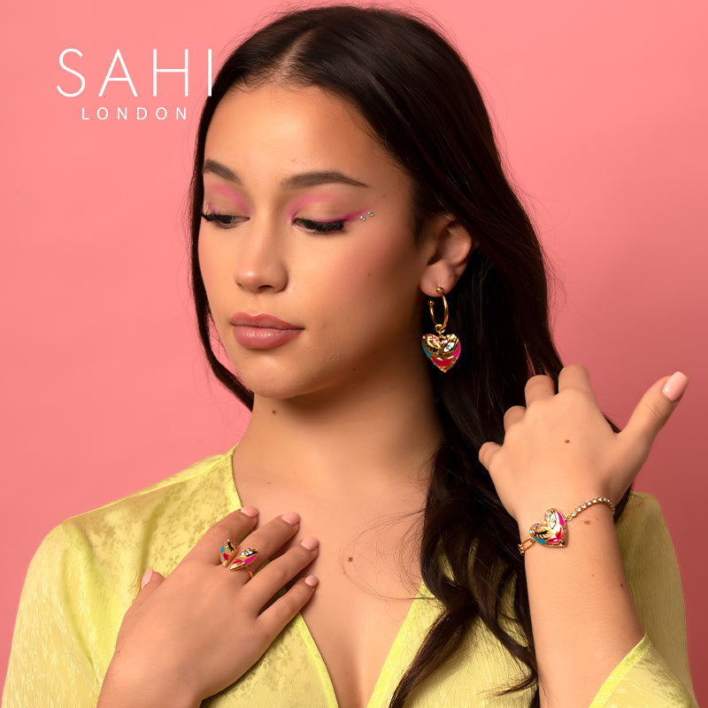 Sahi Love Affair Hoop Drop Earrings