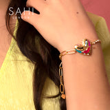 Sahi Love Affair Chain & Link Bracelet