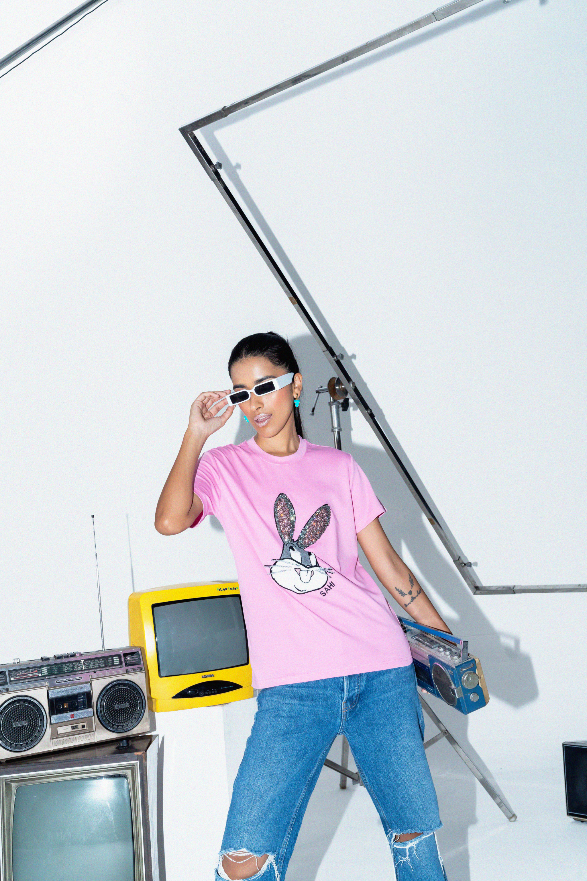 Sahi London Pop Art Rabbit Unisex T-Shirt