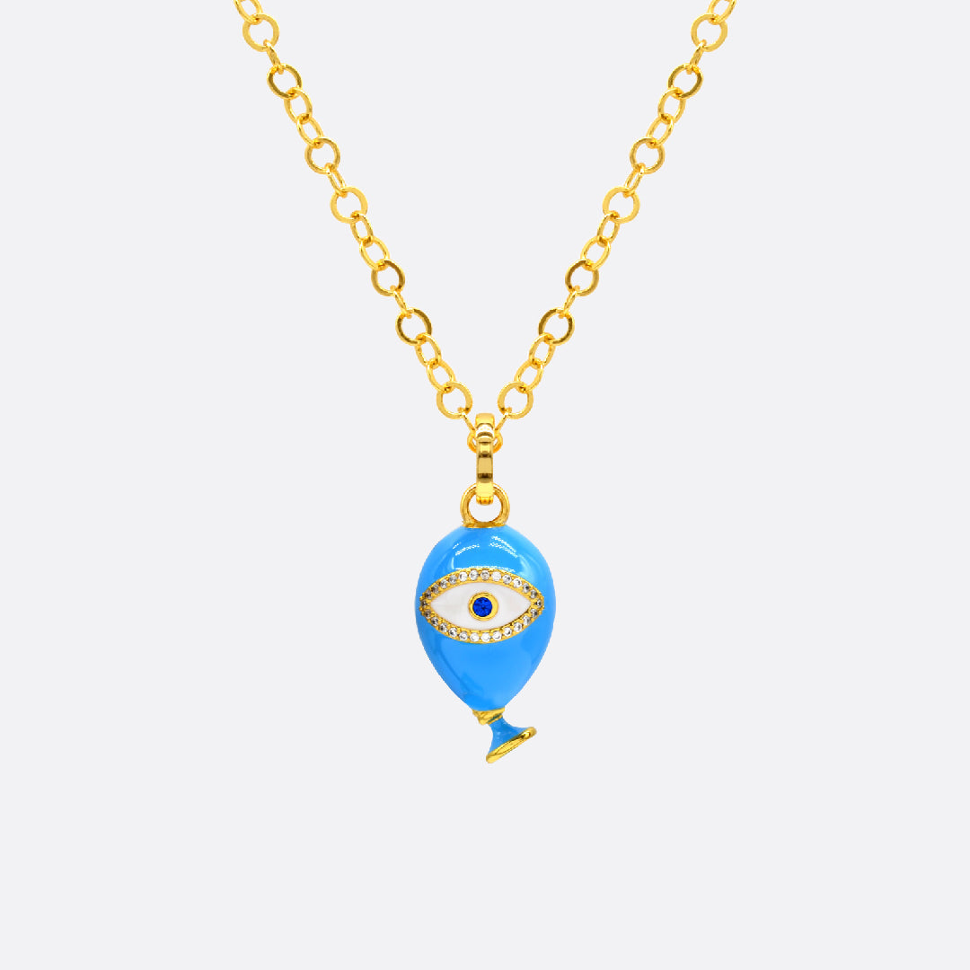 Sahi London Age of Innocence Blue Eye Adjustable Necklace