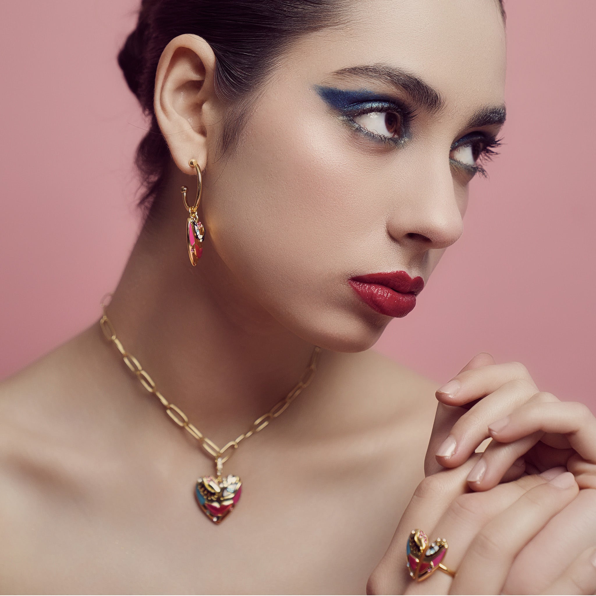 Love Affair Enamel Pendant Necklace