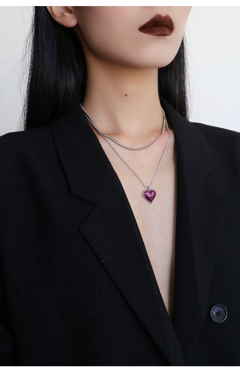 With Love Collar Heart Pendant Necklace | Sahi London