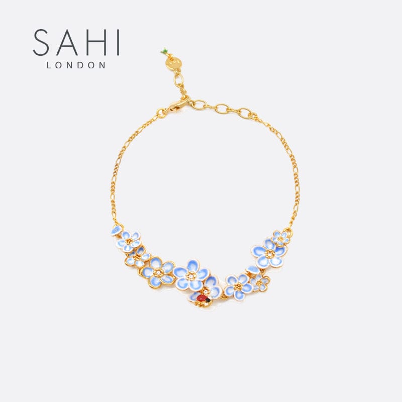 Forget Me Not Bracelet - Sahi London Check out our forget me not bracelet selection visit our unique forget me knot jewellery from sahi london UK online, this beautiful bracelet reflects the delicate charm of the forget me not, which symbolizes faithfulness so book your favorite jewellery and order now