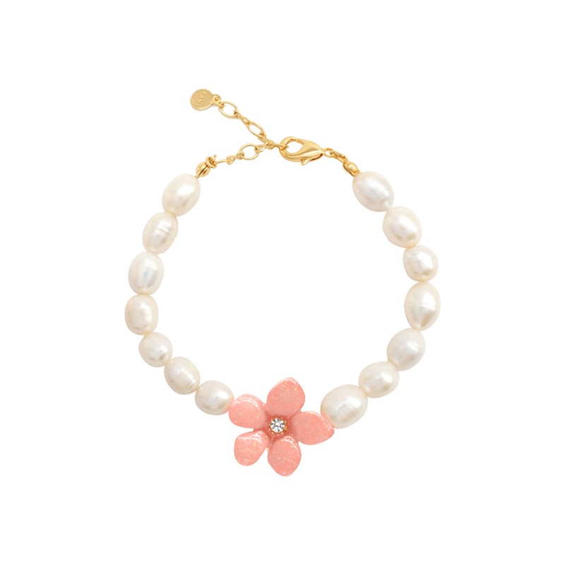 In Blossom Flower Pearl Bracelet Image5