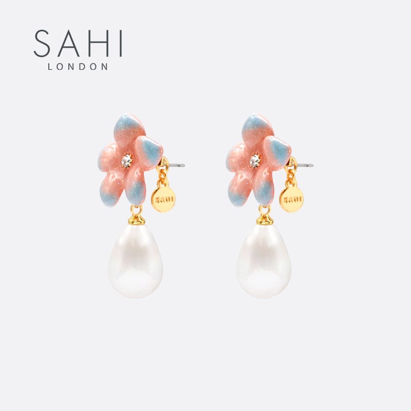 In Blossom Flower Drop Earrings Image3
