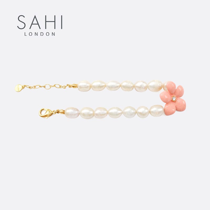 In Blossom Flower Pearl Bracelet Image3