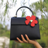 Little Red Flower Lily Satchel Bag  Image5